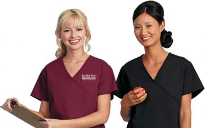 Fashion Seal Healthcare Scrub Jacket Small Women's Black Medical Dental