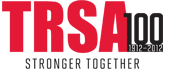 TRSA 100 years logo TRSA logo